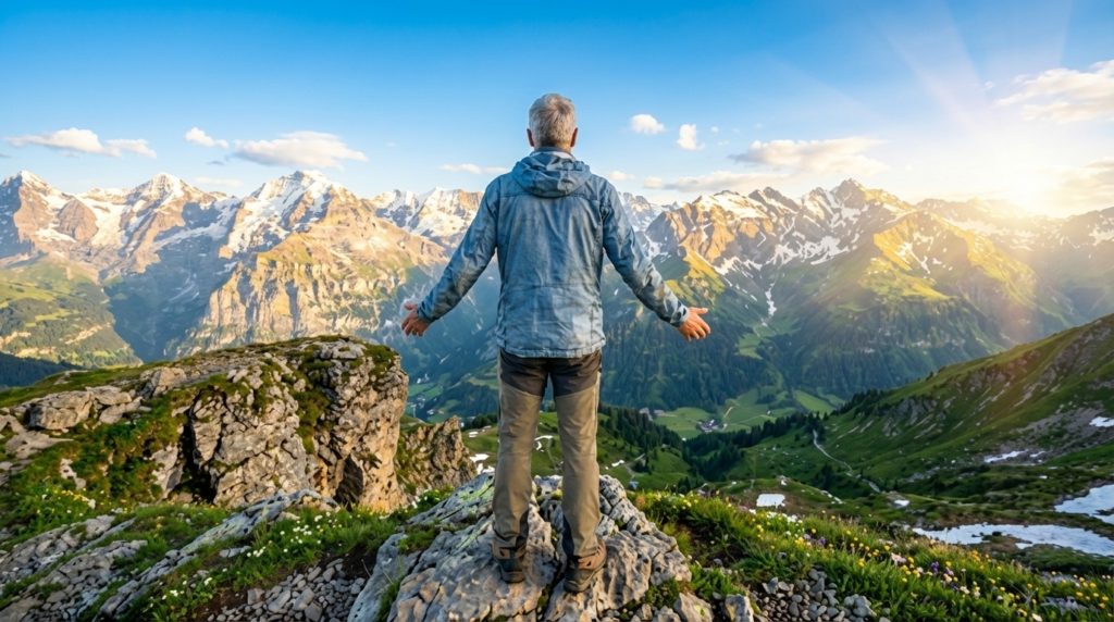 Selbstheilung ermöglichen mit Ruhephasen. KI Visual.