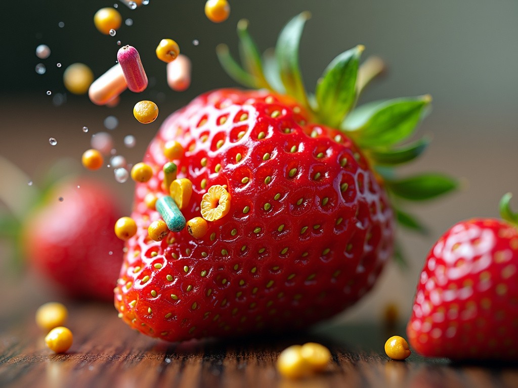 Zellgesundheit Fördern Mit Dem Essen Von Köstlichen Erdbeeren