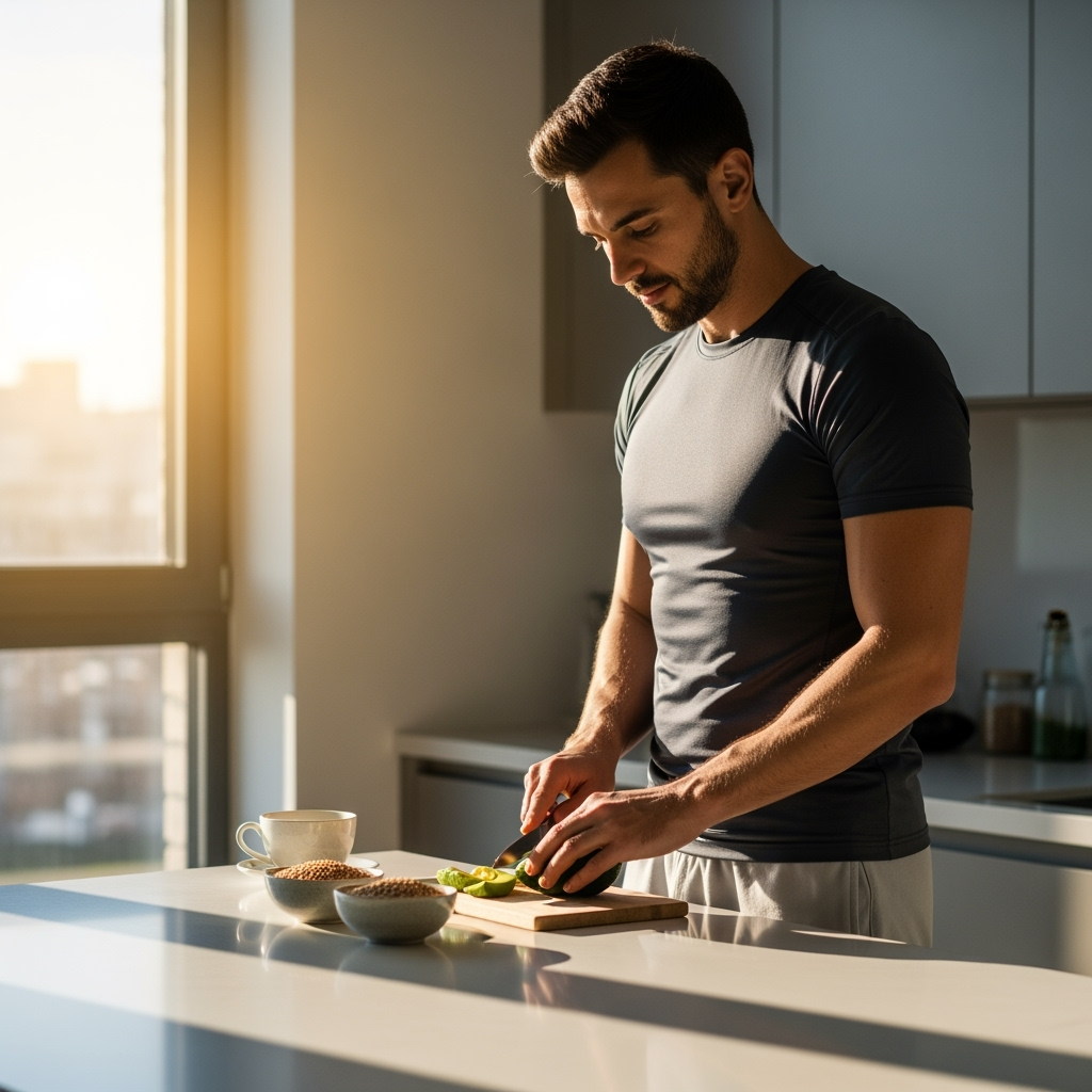 Spermdin reiche nahrung ist für diesen jungen sportler ein genuss. symbolbild.