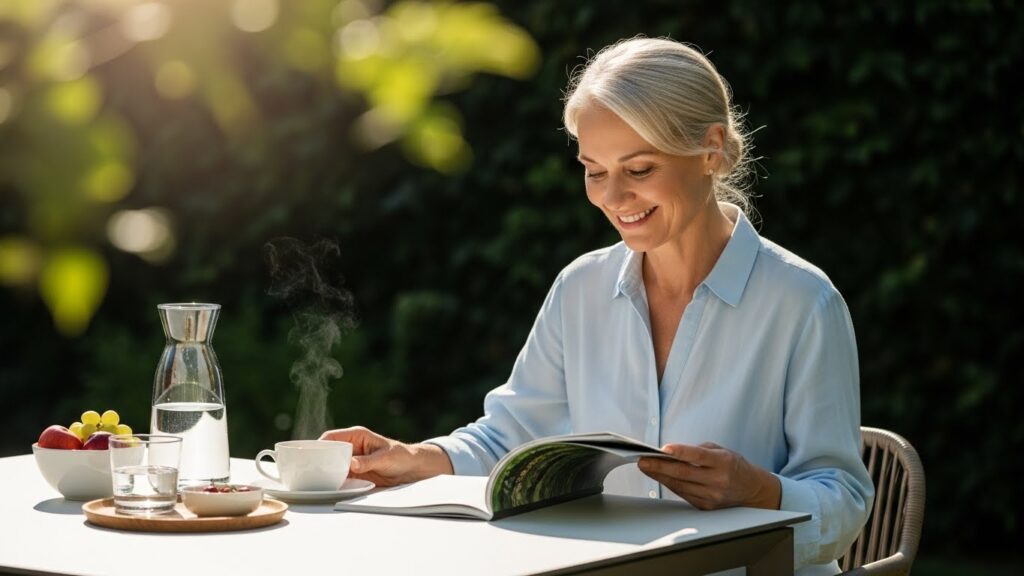 Gesundheit mit Glucosamin als NEM ist für diese Seniorin ihr Gelenkschutz. Symbolbild.
