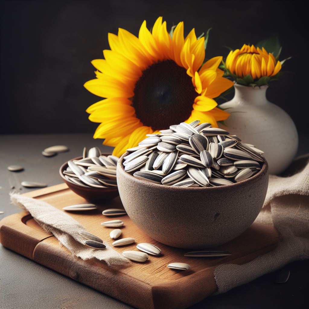 Sonnenblumenkerne sind sehr gesund und enthalten viel Magnesium.