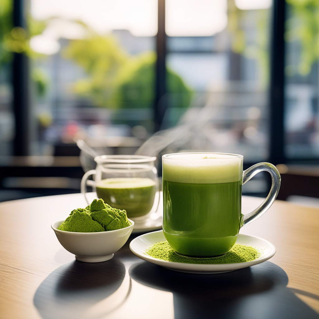 Matcha-Tee ist ein grüner Muntermacher.