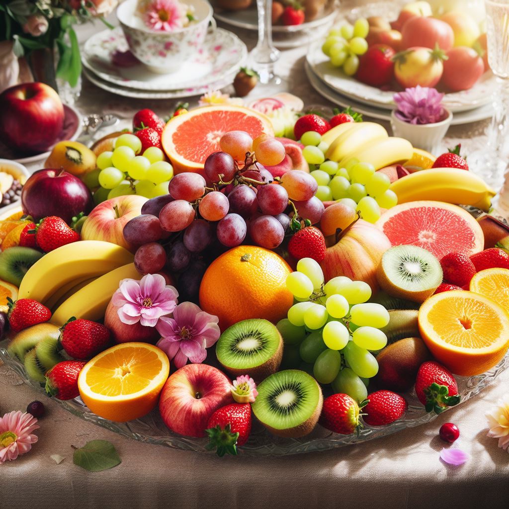 Essen Sie täglich frisches Obst.