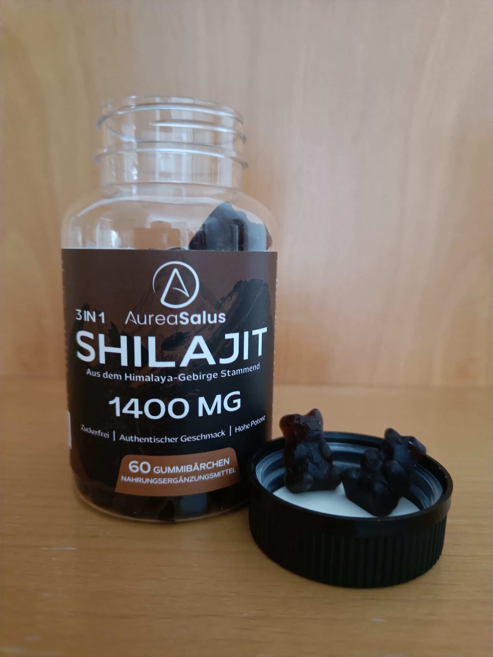 Shilajit Gummibärchen Zwei Aureasalus schmecken mir für zwischendurch als Energieschub köstlich