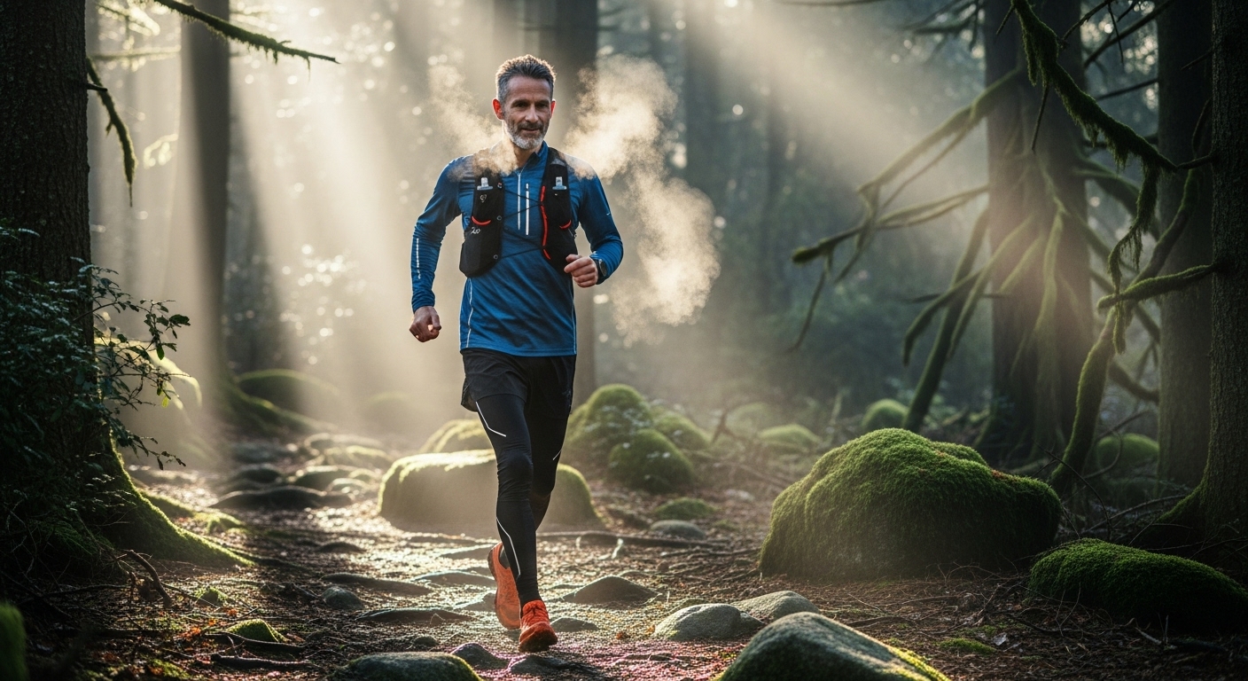 Bauchfett loswerden mit hiit training wie dieser senior es macht. symbolbild.