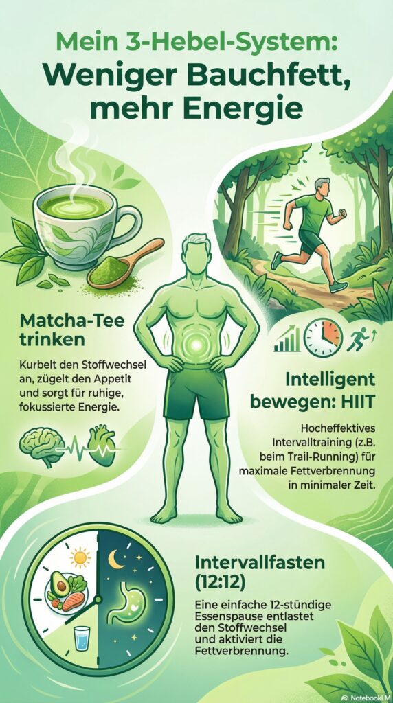 Bauchfett reduzieren als System. Infografik Christian Smoly.