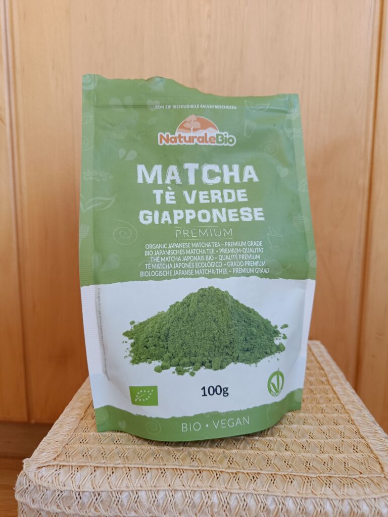 Matcha-Tee von NaturaleBio schmeckt köstlich. 