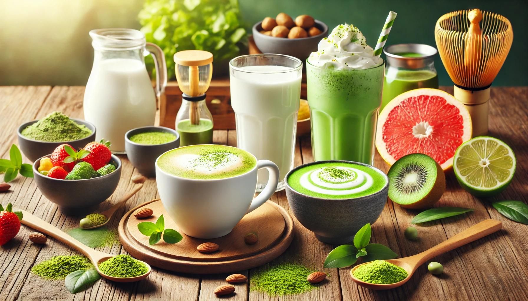 Matcha ist für viele Getränke geeignet.
