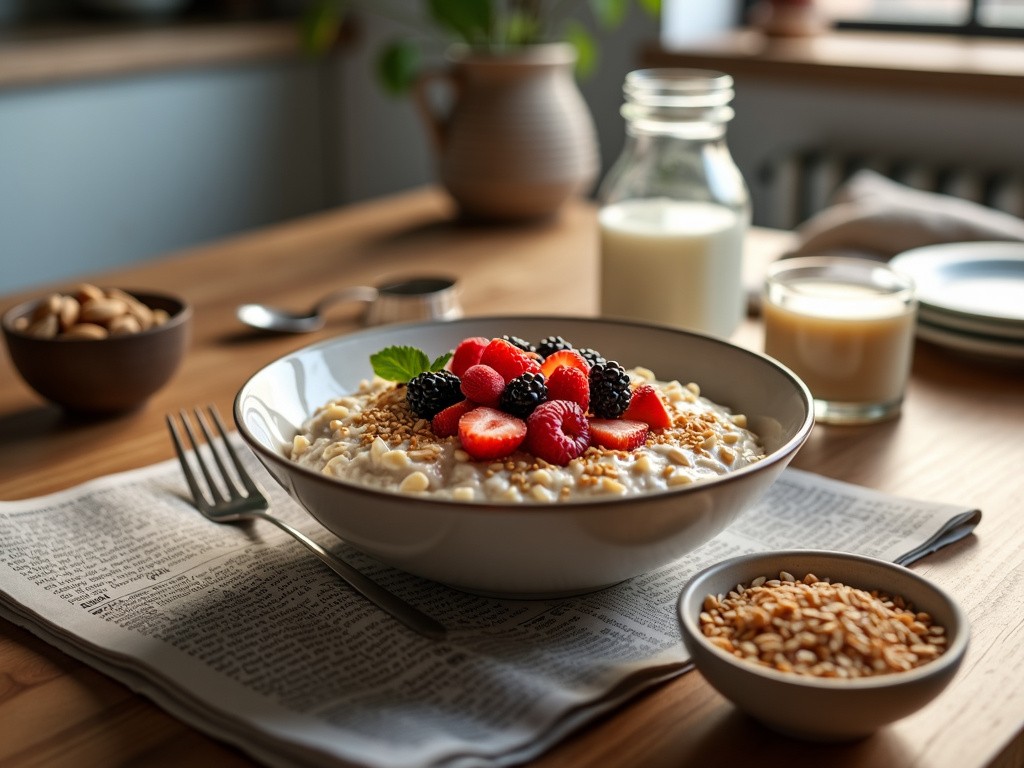 Leinsamen Geschrotet Ideal Zu Einem Gesunden Frühstück