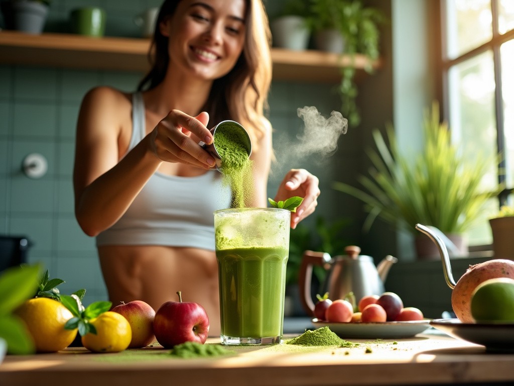 Matcha Tee Kurbelt Den Stoffwechsel Dieser Jungen Dame An Für Ihre Top Figur