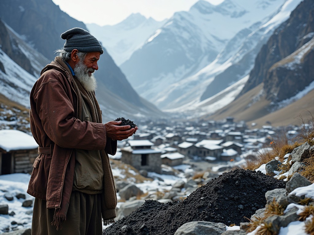 Shilajit Wird Meist Von Hand Gewonnen Und Dann Zum Gesundheitselixier Weiter Verarbeitet