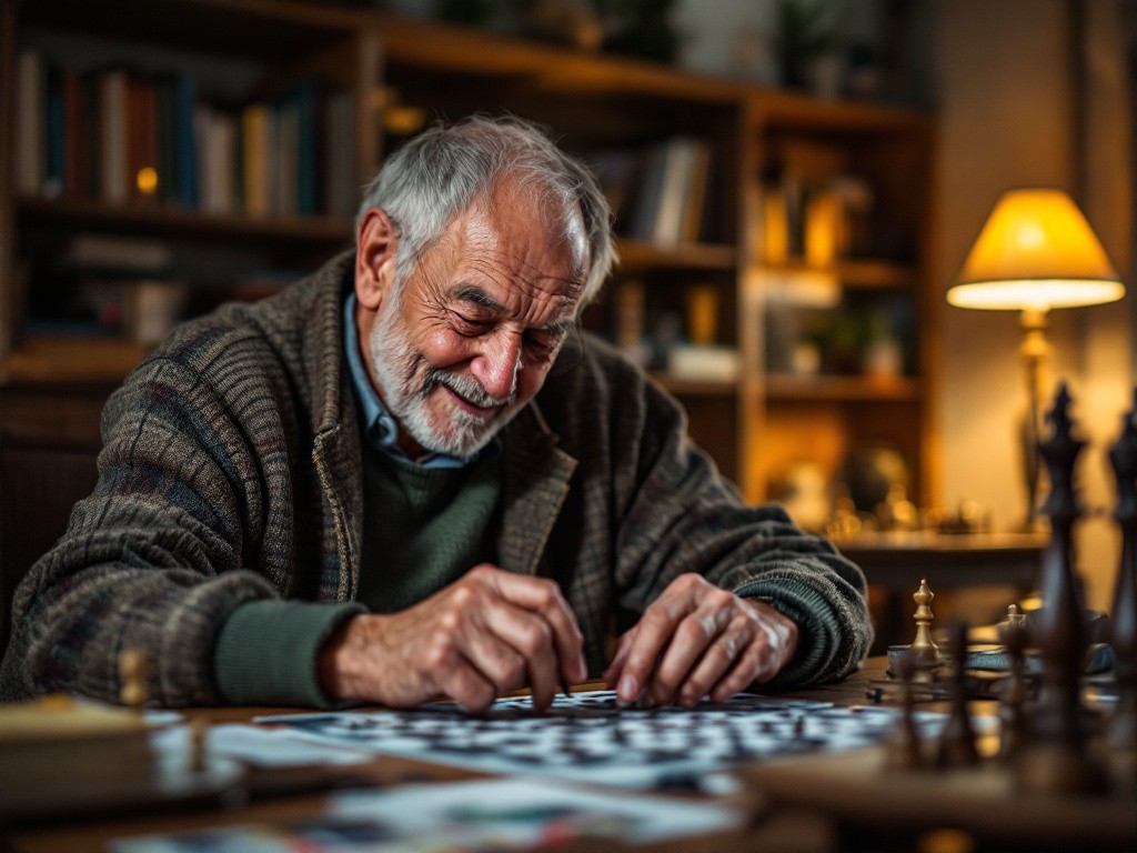 Citicolin Ist Wichtig Für Gehirngesundheit Und Dieser Alte Herr Kann Puzzle Flink Zusammenstellen