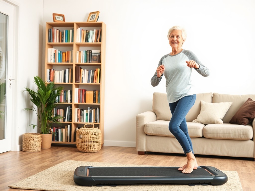 Walking Pad Gehen Zu Hause Hält Diese Aktive Dame Fit Und Gesund