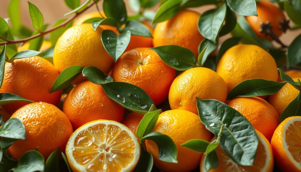 Orangen enthalten viel Vitamin C und sind wie diese hier schmackhaft zu essen