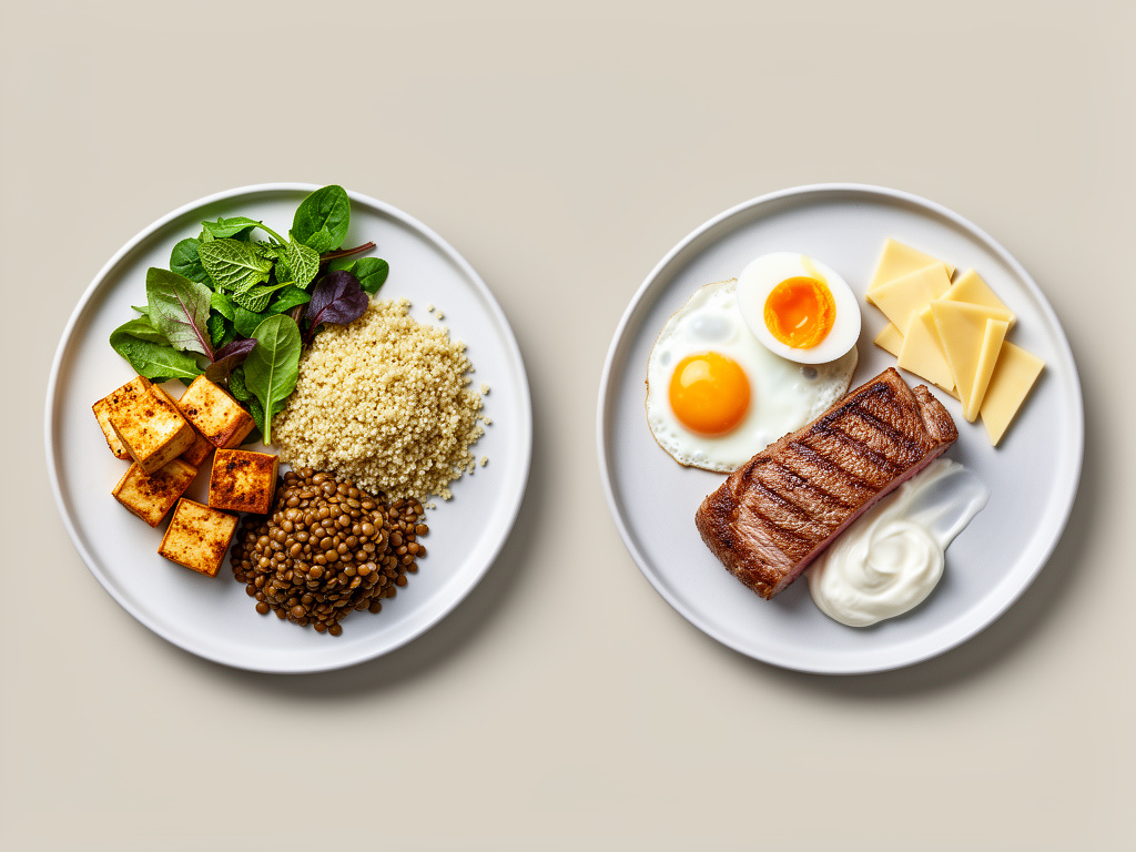 Proteine tierische und pflanzliche kombinieren für optimalen Muskelaufbau. Symbolbild.