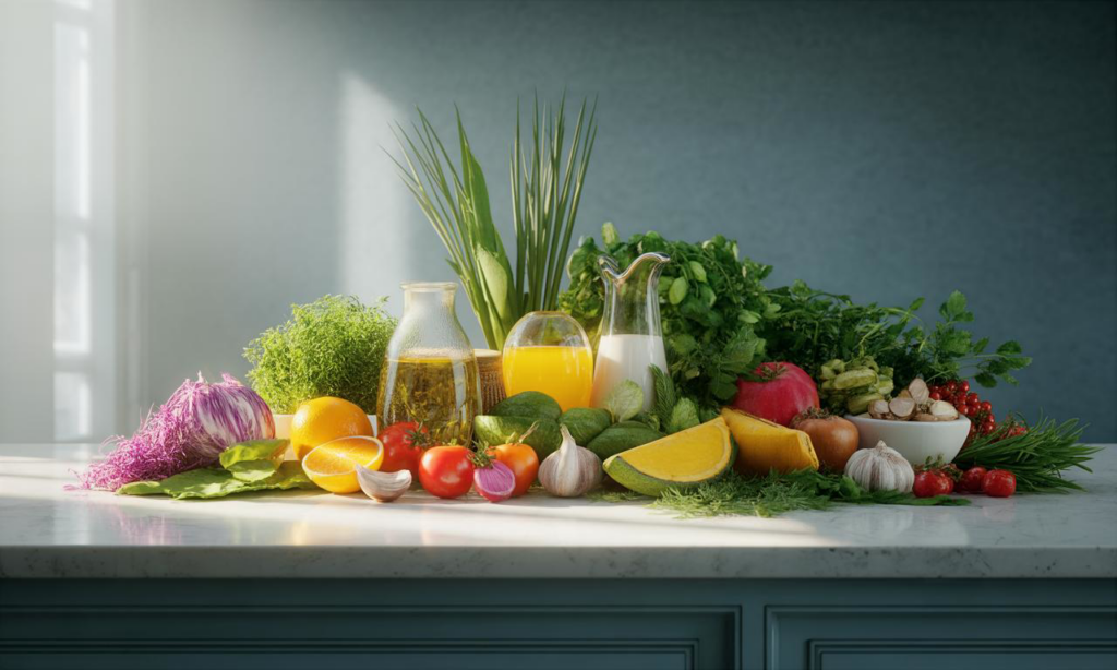 Biohacking Essen. KI Symbolbild.